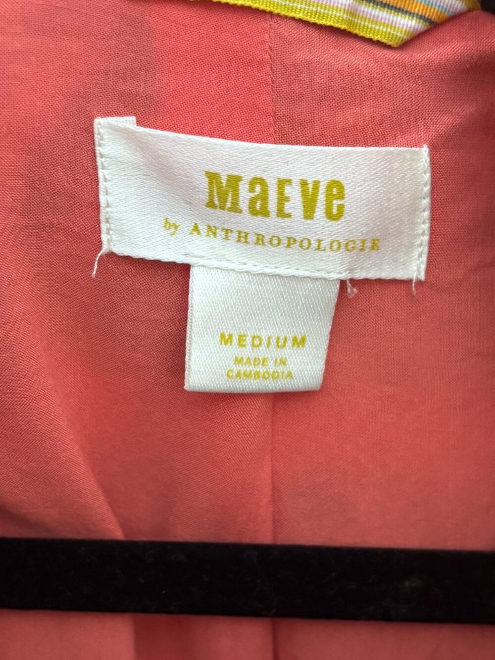 Anthropologie Maeve Lively Abstract Sherpa Jacket, Size Medium - Picture 8 of 8